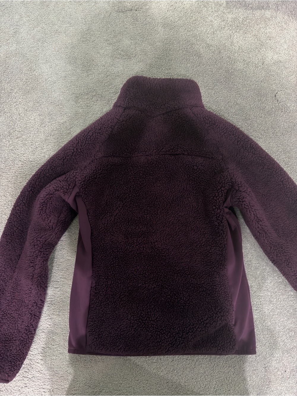 Columbia Purple Pearl Plush II Jacket Womens M Full Zip Mock Neck Sherpa Fleece - Picture 5 of 9